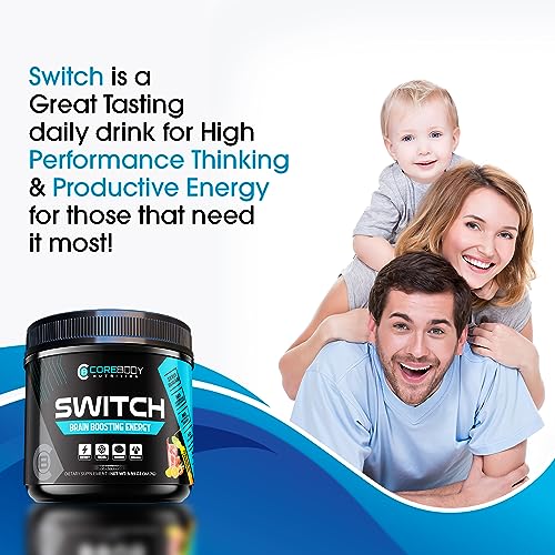 Switch, Brain Boosting Nootropic Energy Supplement, Increase Mental Focus & Cognitive CoreBody Nutrition buy supplements canada