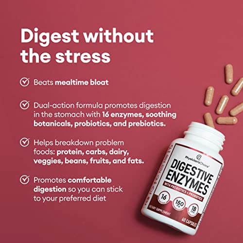 Physician's CHOICE Digestive Enzymes - Multi Enzymes, Organic Prebiotics & Probiotics Physician's CHOICE buy supplements canada