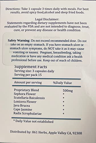 '-5-Day 15 Capsules, Fast & Long-Term Relief, Natual Herbs Formula Remedy, Address Root Causes of Hemorrhoids. 861 HERBSBuy Supplements Australia