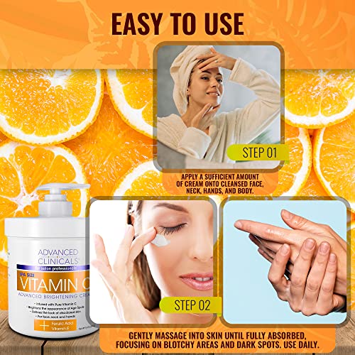 Advanced Clinicals Vitamin C Cream. Advanced Brightening Cream. Anti-aging cream Advanced Clinicals buy supplements canada
