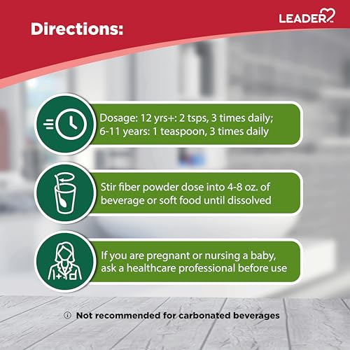 Leader Prebiotic Fiber Supplement Powder for Digestive Health, 100% Natural Daily Fiber Leader buy supplements canada