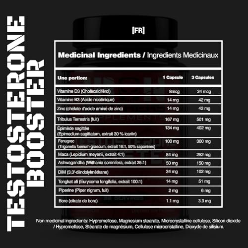 Iron Brothers Men’s Testosterone Support Supplement – Tribulus, Tongkat Ali, Ashwagandha & DIM – Daily Performance & Vitality Formula – with Fenugreek & Zinc – 30 Day Cycle – 90 Capsules Iron Brothers Supplements buy supplements canada