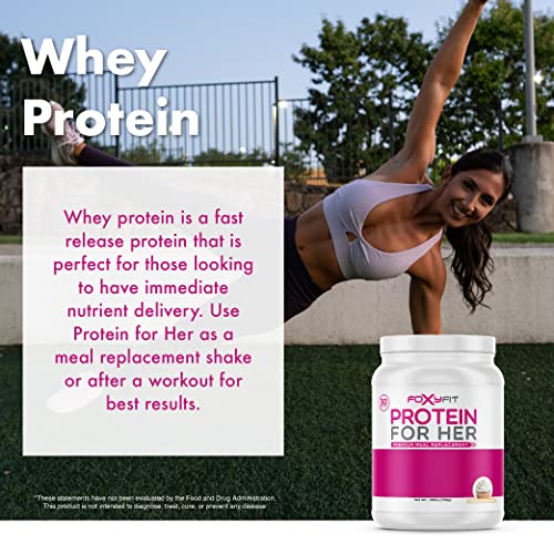FoxyFit Protein for Her, Caramel Mocha Whey Protein Powder with CLA and Biotin FoxyFit buy supplements canada