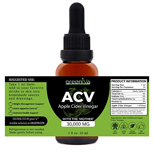 GreenIVe ACV Drops Apple Cider Vinegar Tincture with The Mother Weight Management GreenIVe buy supplements canada