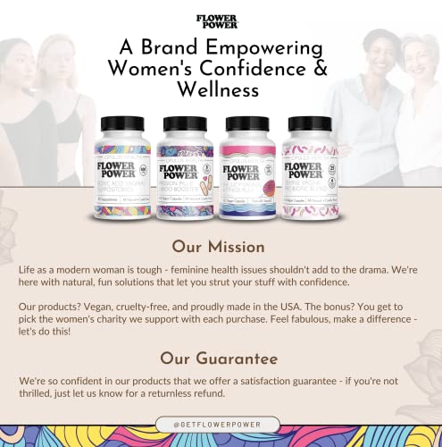 Flower Power 'Divine Vagine' Blend - 30 ct for Balance Urinary Tract Infection, V Health Support for Women Flower Power buy supplements canada