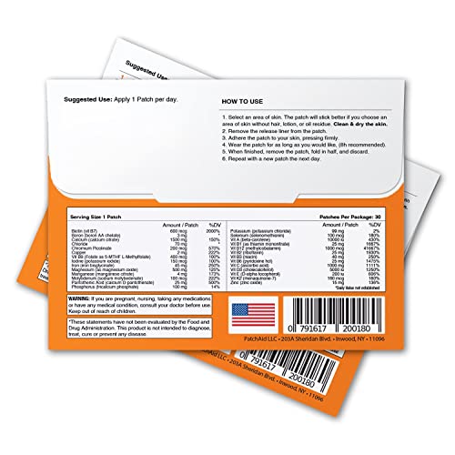Multi Plus Topical Patch by PatchAid (White) - Pack of 1 Patch Aid buy supplements canada