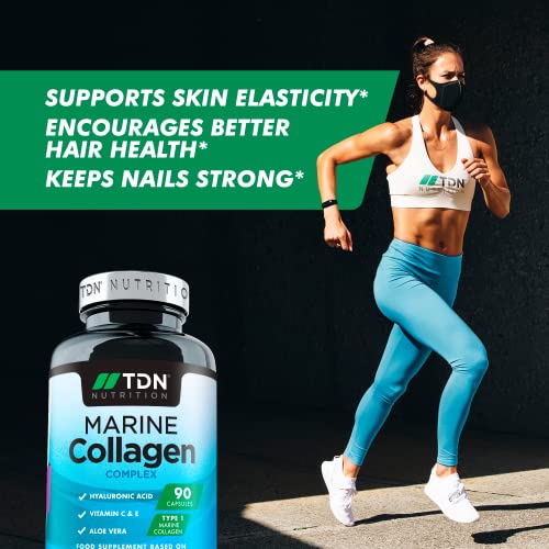 Marine Collagen Capsules 1400mg with Hyaluronic Acid, High Strength Collagen Supplement TDN buy supplements canada