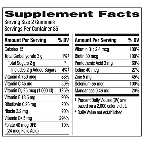 Centrum MultiGummies Gummy Multivitamin for Men, Multivitamin/Multimineral Supplement with Selenium, Antioxidants and Vitamin D3 Centrum buy supplements canada