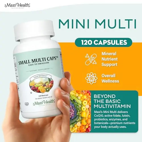 Maxi Health Multivitamin – Easy to Swallow Multi Vitamin Capsules with 30 Nutrients, Iron & Probiotics – Kosher Daily Multivitamins Small Capsules Maxi Health buy supplements canada