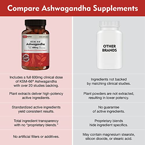 DailyNutra KSM-66 Ashwagandha 600mg Organic Root Extract - High Potency Supplement DailyNutra buy supplements canada