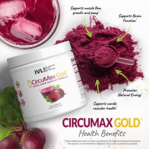 IVL - CircuMax Gold - Nitric Oxide Supplement Powder Boost - Organic Beets - Beetroot IVL buy supplements canada