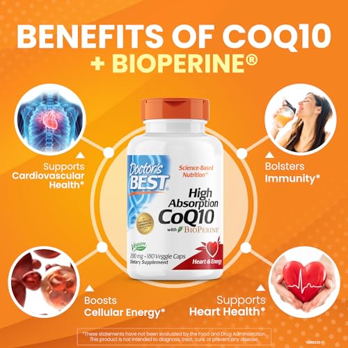 Doctor's Best High Absorption CoQ10 with BioPerine, Non-GMO, Gluten & Soy Free Doctor's BEST buy supplements canada