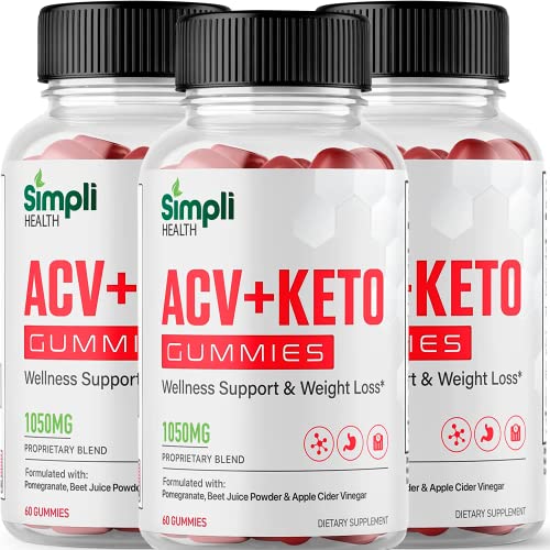 Nutrocell Simpli Health ACV Ketos Gummies Keto Apple Cider Vinegar 1050mg Nutrocell buy supplements canada