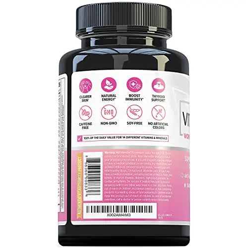 Vitauthority Multivitamin for Women Women’s Daily Multi-Vitamin Supplement with DIM, Iodine, Ashwagandha Supports Youthful Complexion Vitauthority buy supplements canada