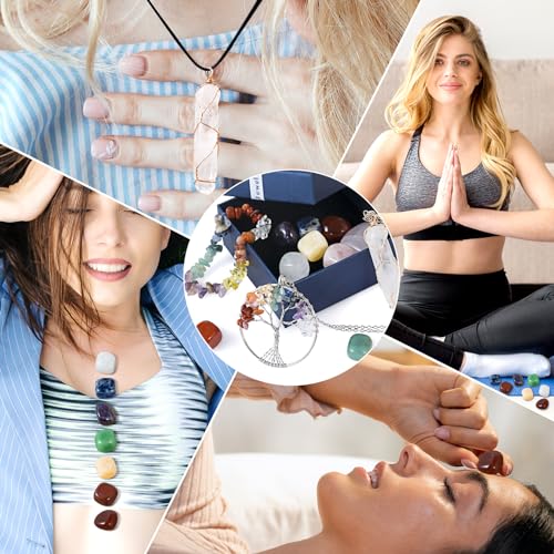 WVIOUOPU Healing Crystals and Chakra Stones Set - 13 Pcs Real Raw Healing Chakra Stones WVIOUOPU buy supplements canada