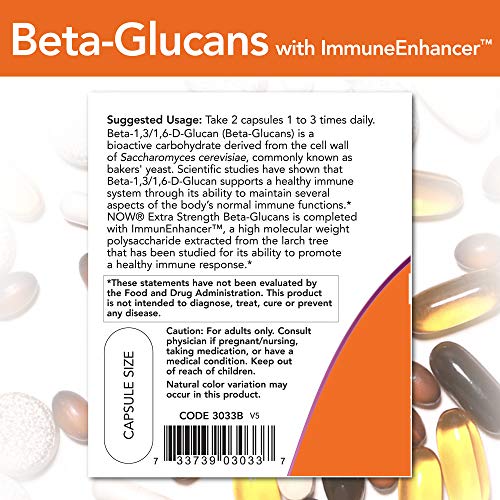 Beta-Glucans with ImmunEnhancer 60 VegiCaps (Pack of 2) Now Foods buy supplements canada