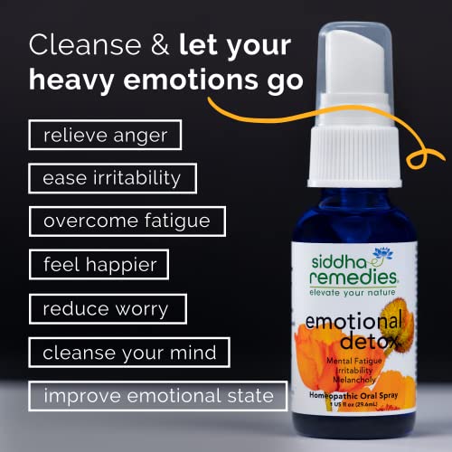 Siddha Remedies Emotional Detox Homeopathic Oral Spray for Melancholy, Irritability Siddha buy supplements canada