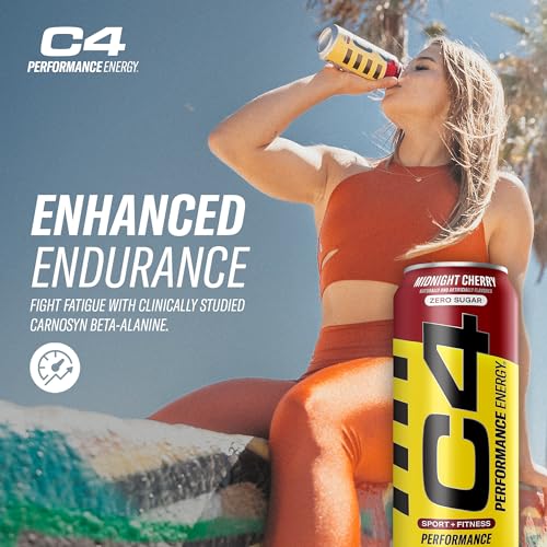 C4 Energy Carbonated Zero Sugar Energy Drink, Pre Workout Drink + Beta Alanine, Midnight Cellucor buy supplements canada