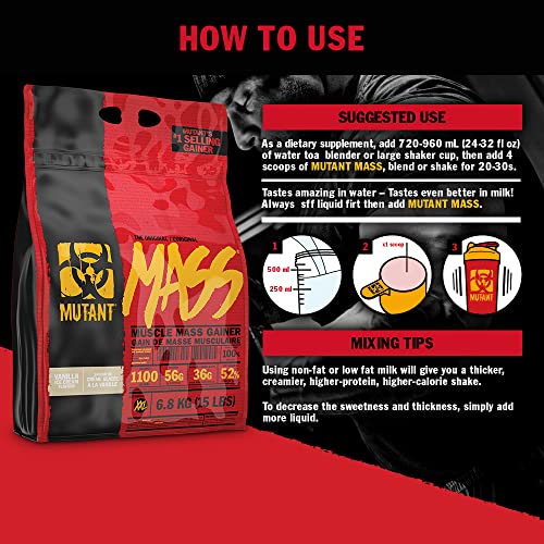 MUTANT Mass Weight Gainer Protein Powder, High-Calorie Workout Shakes Mutant buy supplements canada
