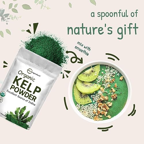 Organic Kelp Powder Supplement, 2lbs | Sustainably US Grown, Raw Ascophyllum Nodosum Micro Ingredients buy supplements canada