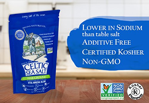Celtic Sea Salt, Fine Ground, 8 Ounce, 0.5 Pound (Pack of 1) Celtic Sea Salt buy supplements canada