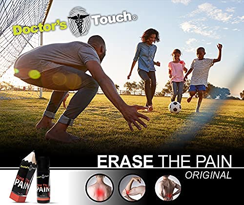 Doctor's Touch Erase The Pain Relief Roll On - Fast Acting Topical Pain Relief Roll On for Nerves, Joints, All Muscle Soreness and Discomfort - Roll on Muscle Pain Relief Doctor's Touch buy supplements canada