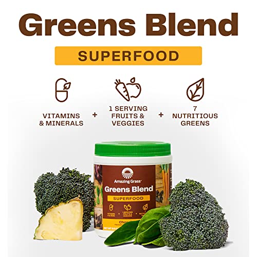 Amazing Grass Greens Blend Superfood: Super Greens Powder Smoothie Amazing Grass buy supplements canada