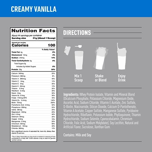 Isopure Protein Powder, Creamy Vanilla Whey Isolate with Vitamin C & Zinc for Immune Isopure buy supplements canada