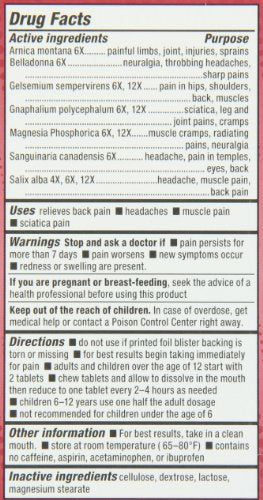 Natrabio Pain Relief Tablets, 60 Count NatraBio buy supplements canada