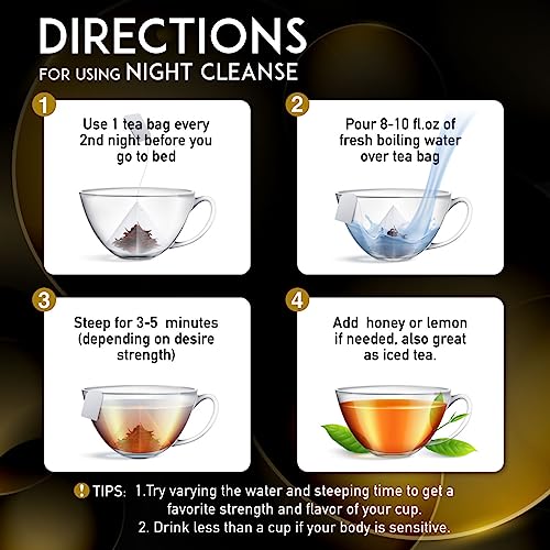 EVERLONG Detox Tea 28 Day Morning Boost Tea and Night Cleanse Tea, Burn Fat and Boost EVERLONG buy supplements canada