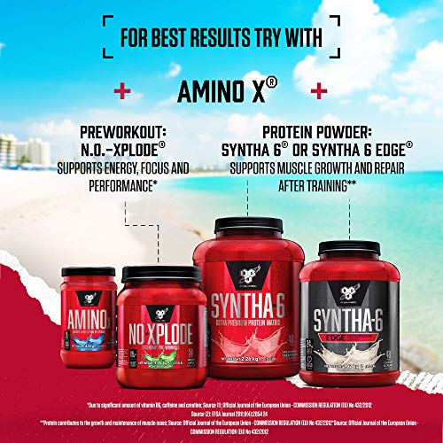 BSN Nutrition Amino X Supplement with Vitamin D, Vitamin B6 and Amino Acids, Green BSN buy supplements canada