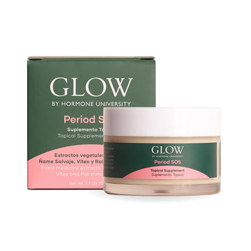 Glow Botanica | Period SOS - Real Wild Yam Cream for PMS Symptom Relief - Topical Supplement Glow Botanica buy supplements canada