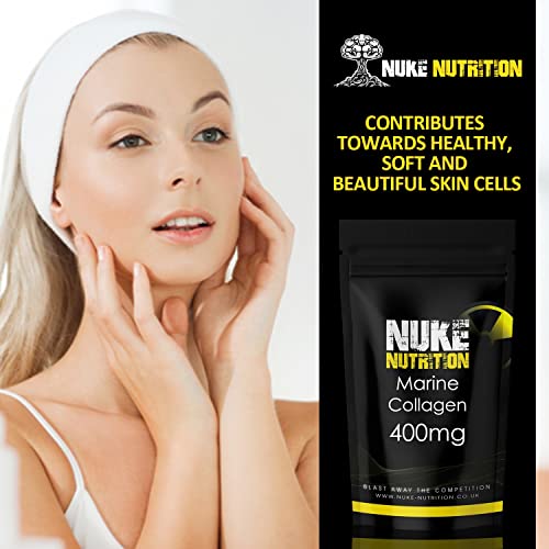 Nuke Nutrition Marine Collagen Capsules - 400mg - 60 Capsules - High Strength Collagen Nuke Nutrition buy supplements canada