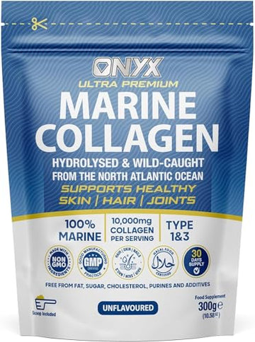 Onyx Marine Collagen Powder 10000mg (Type I & III) | Wild-Caught Arctic Cod ONYX INGREDIENTS 101 buy supplements canada