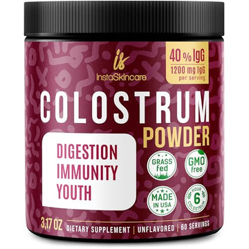 Bovine Colostrum Powder - 40% IgG Highly Concentrated Pure Bovine Colostrum InstaSkincare buy supplements canada