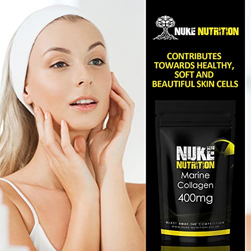 Nuke Nutrition Marine Collagen Capsules - 400mg - 120 Capsules - High Strength Collagen Nuke Nutrition buy supplements canada