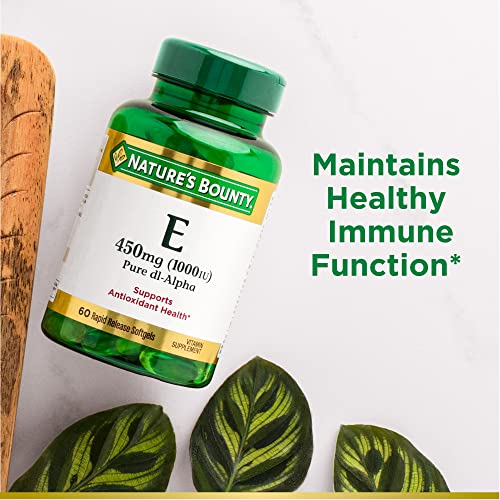 Nature's Bounty Vitamin E 1000 IU Softgels, Supports Antioxidant Health & Immune System Nature's Bounty buy supplements canada