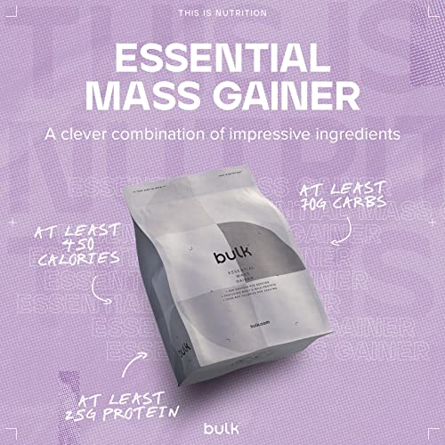 Bulk Essential Mass Gainer, Protein Shake for Weight Gain, Vanilla, 2.5 kg Bulk buy supplements canada