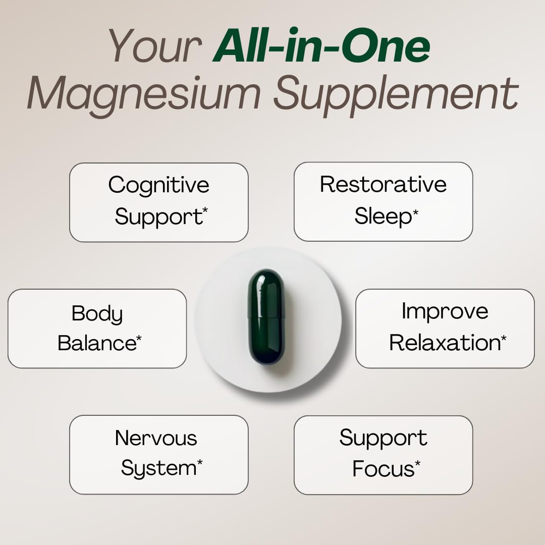 MAGPLUS+ Magnesium L-Threonate w Apigenin & L Theanine | 7-Ingredient Sleep Blend | Brain, Memory, & Sleep Support | Liposomal Magnesium Threonate Supplement (60 Capsules) Plus+Ultra buy supplements canada