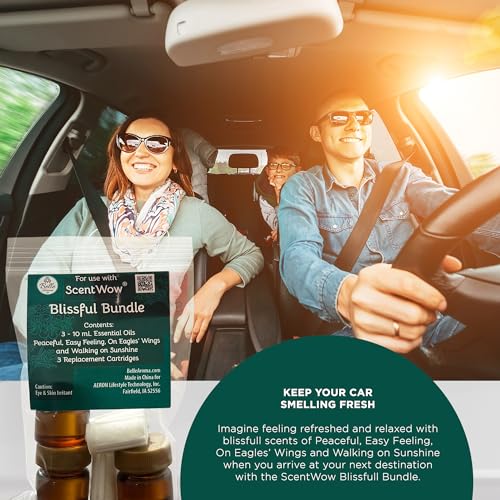 ScentWow® Aromatherapy Car Diffuser Refill Essential Oil Bundle with Three Refill Pads and 10ml Bottles Belle Aroma buy supplements canada