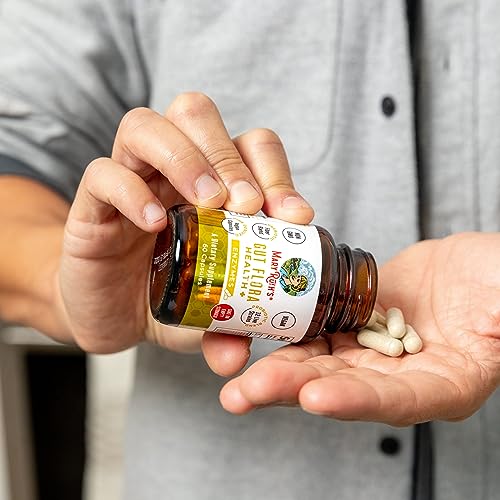MaryRuth Organics Gut Flora Health+ Enzymes | Up to 2 Month Supply | Prebiotic Probiotic Digestive Enzymes Blend for Healthy Gut Biome & Digestive Support | Gastrointestinal Health | 60 Capsules MARYRUTH'S buy supplements canada
