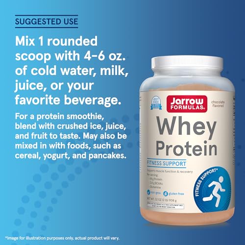 Jarrow Formulas Whey Protein With 18 g of Protein, 3.8 g of BCAAs, & Glutamine, Dietary Jarrow Formulas buy supplements canada