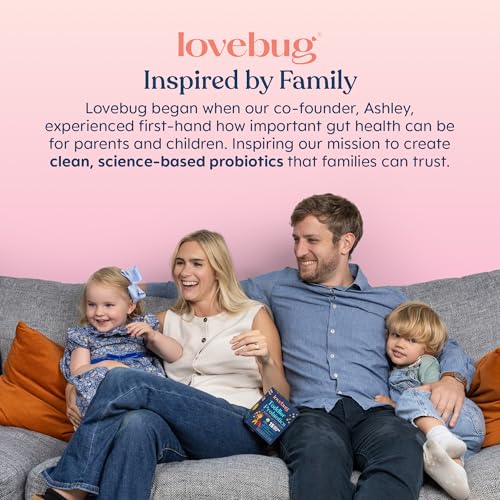 LOVEBUG Kids Probiotic Powder with Prebiotic Fiber - Toddler Immunity Support & Constipation Relief - USDA Organic Probiotics for Childrens Gut & Digestive Health LOVEBUG buy supplements canada