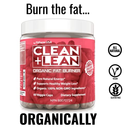 Clean+Lean-Organic Fat Burner by FitFarm USA - Worlds First Organic Fat Burner Supports FIT FARM USA buy supplements canada
