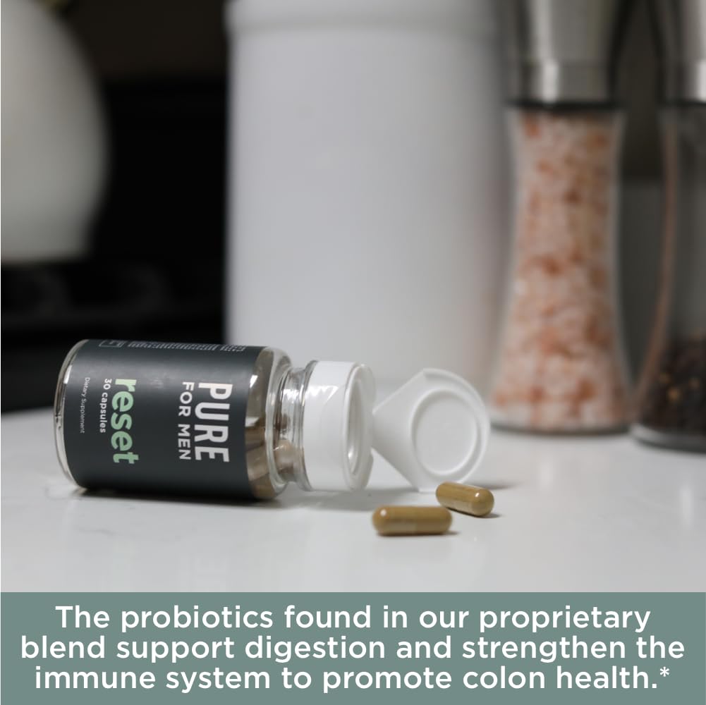 Pure for Men Detox Supplement, Reset | Promotes Digestive & Gut Health Pure for Men buy supplements canada