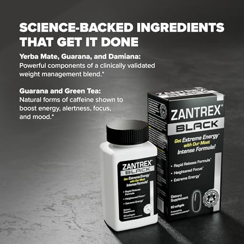Zantrex Black – Energizing Weight Management Supplement Pills – Clinically Validated Zantrex buy supplements canada
