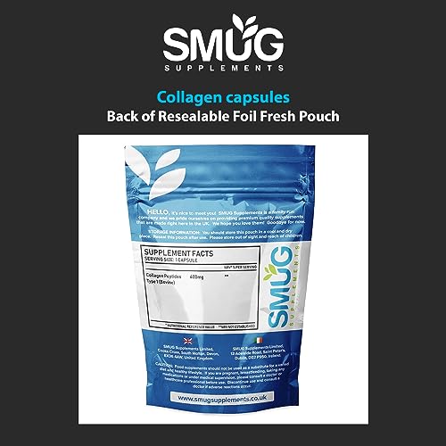 SMUG Supplements Collagen Capsules - 60 High Strength 400mg Pills - Promotes Healthy Skin SMUG Supplements buy supplements canada