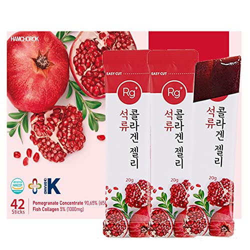HAMCHOROK Rg+ Anti-Aging Korean-Beauty Pomegranate Collagen Jelly +Vitamin C&E HAMCHOROK buy supplements canada
