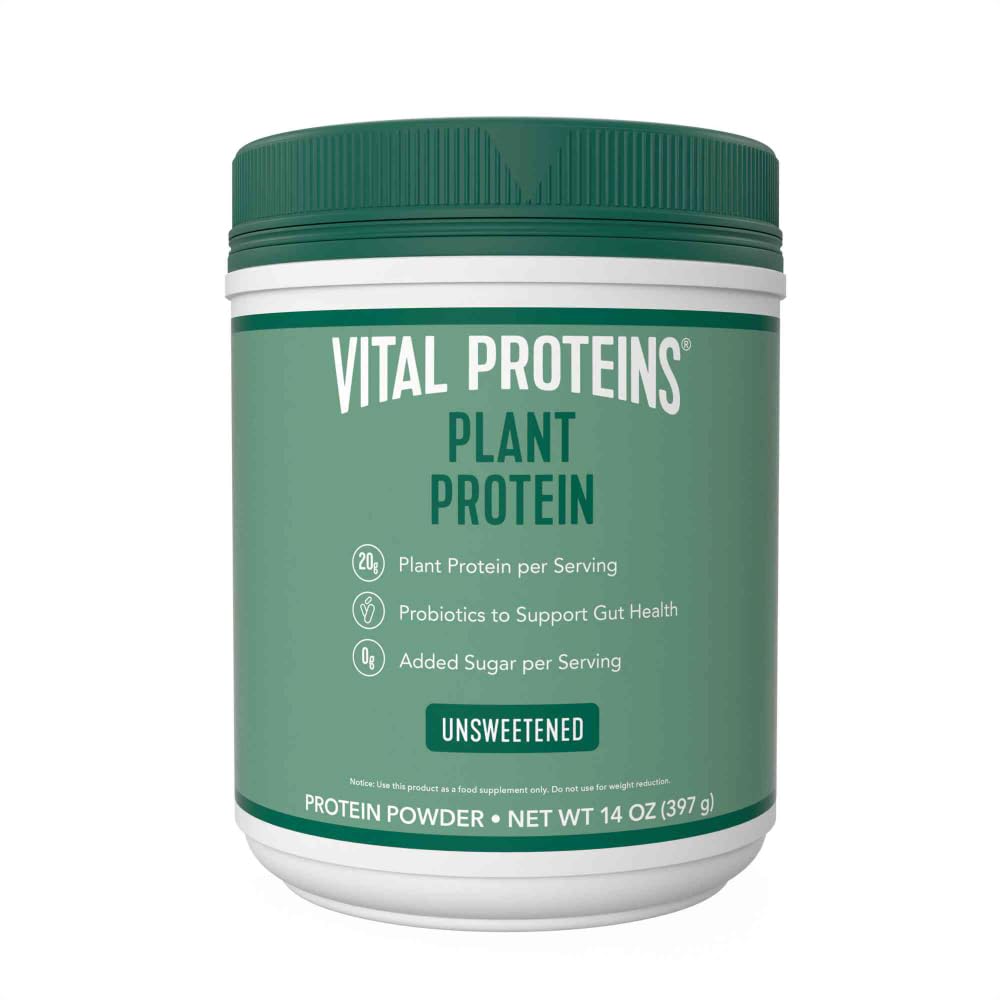 Vital Proteins Collagen Peptides Powder, 9.33 oz Unflavored + 14 oz Unsweetened Plant Vital Proteins buy supplements canada