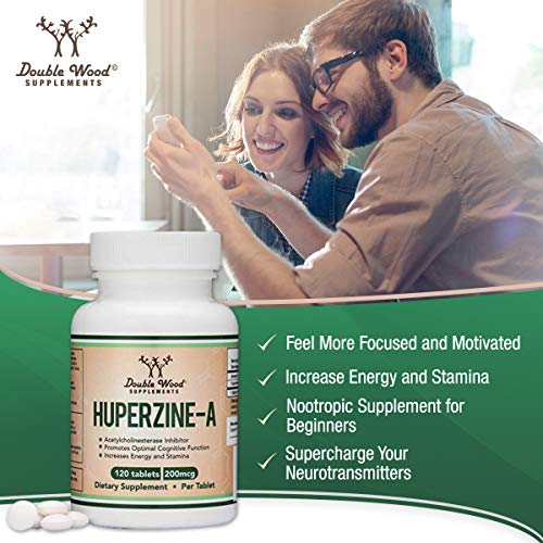 Huperzine A 200mcg (Third Party Tested) Manufactured in The USA, 120 Tablets, Brain Double Wood Supplements buy supplements canada